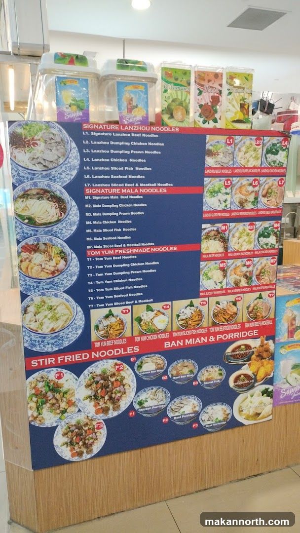 Noodle Menu