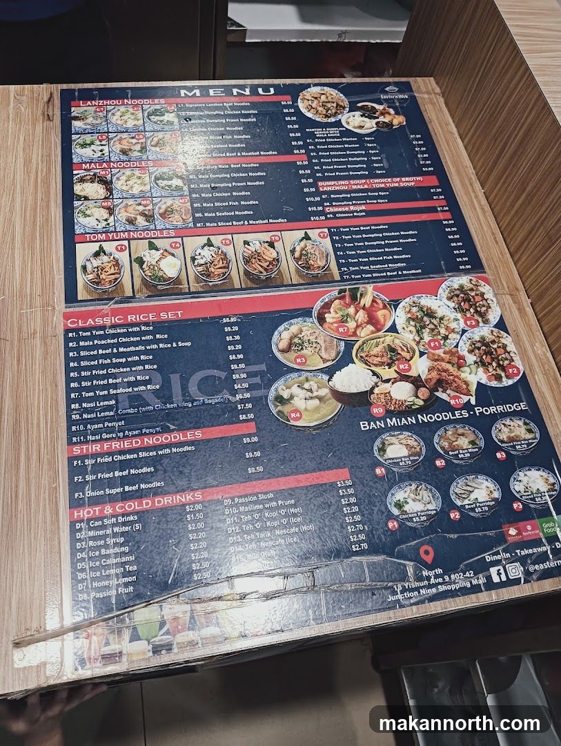 Eastern Wok Menu