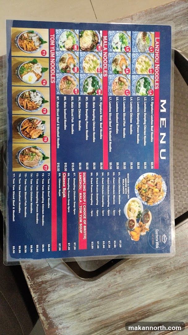 Eastern Wok Menu
