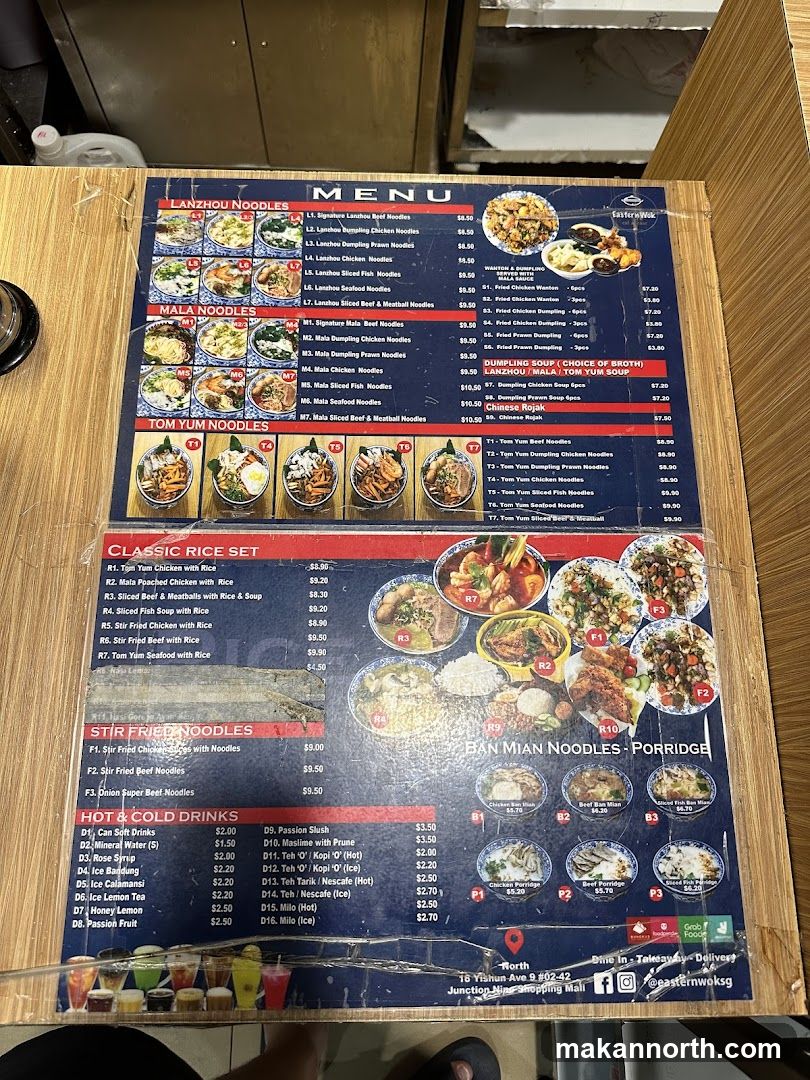 Eastern Wok Menu