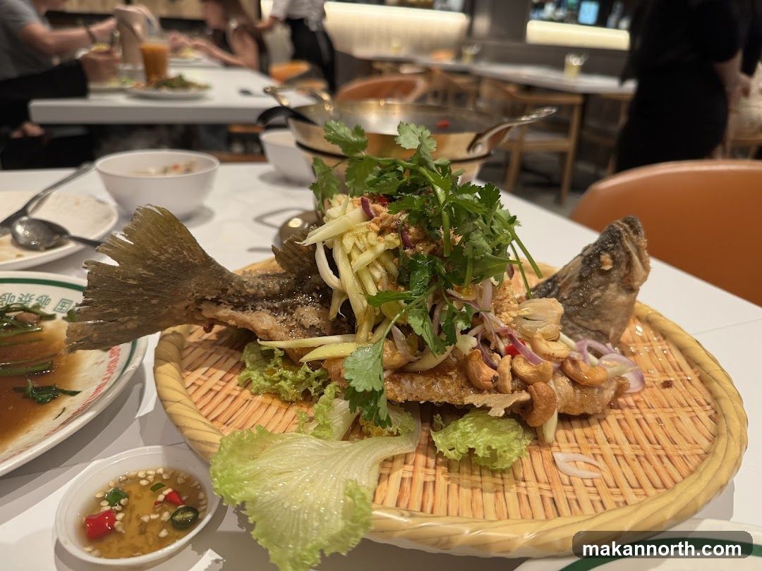 Fried Fish with Mango Salad