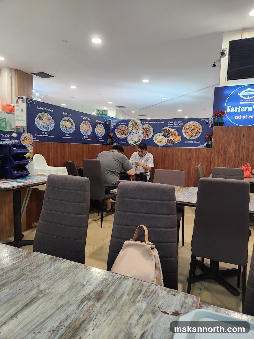 Restaurant Interior with Menu Display