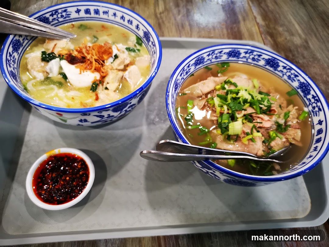 Two bowls of noodle soup