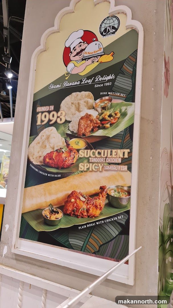 Shami Banana Leaf Delights Menu