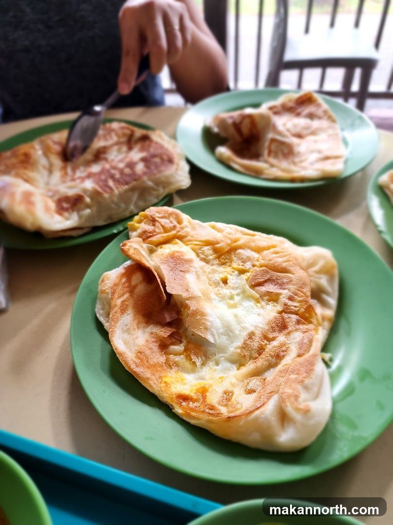 Roti Canai on Plates