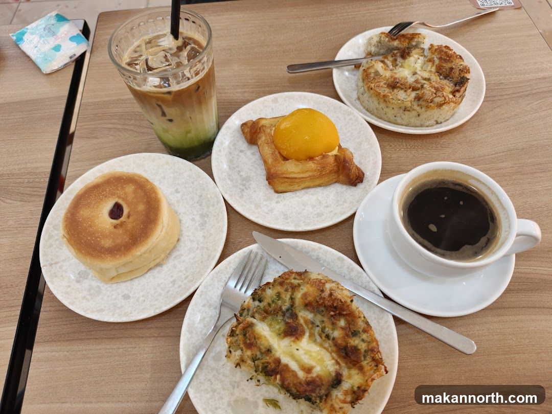 Assortment of Pastries and Drinks