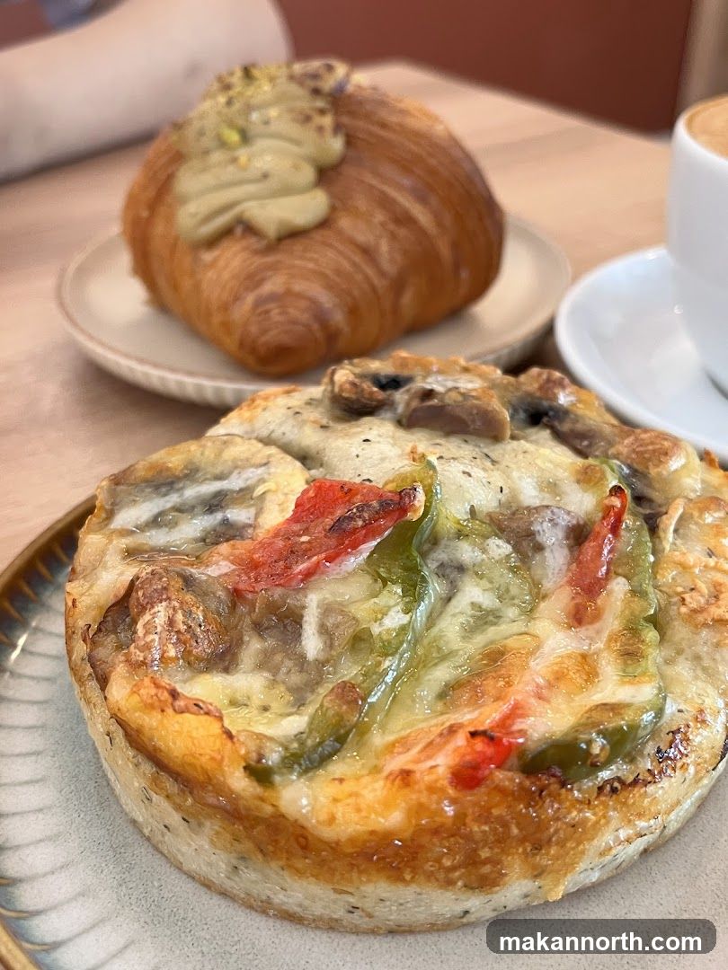 Savory Tart and Croissant