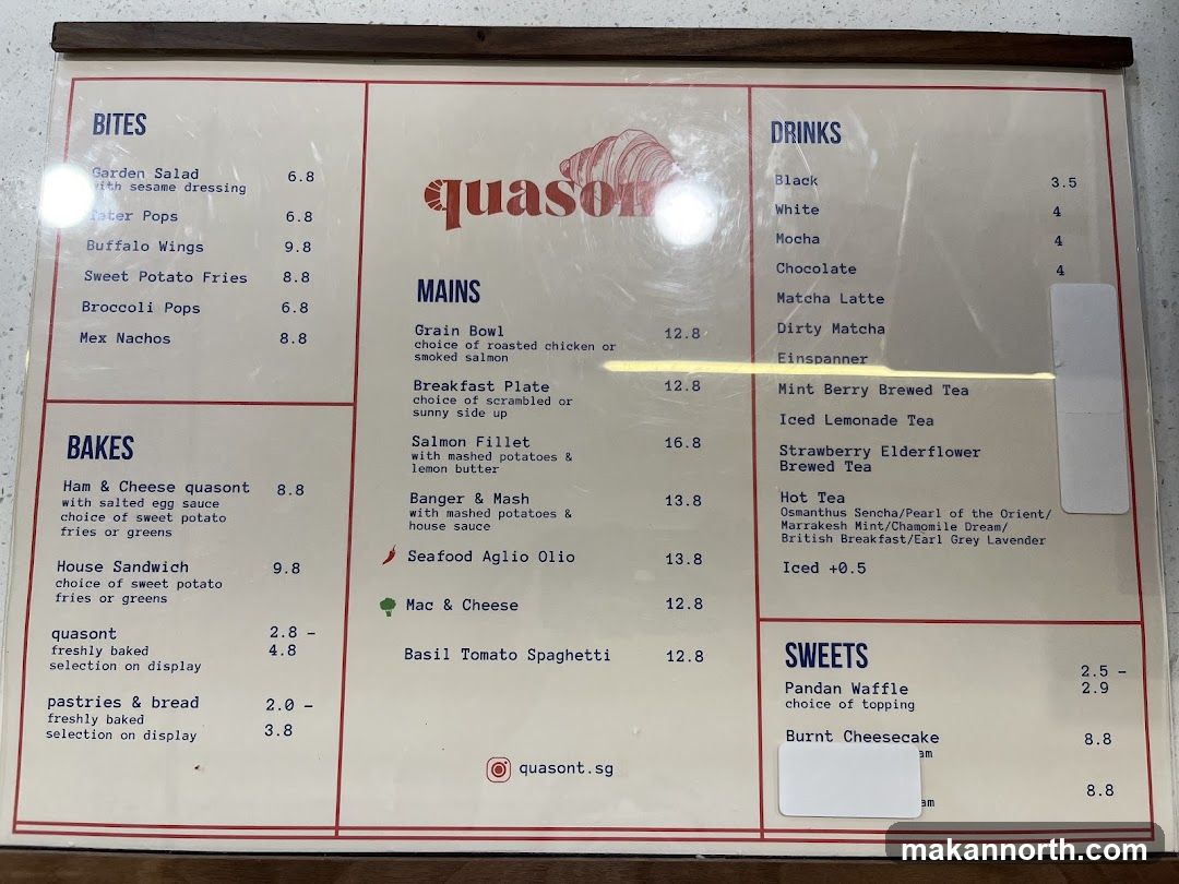 Quasont Menu