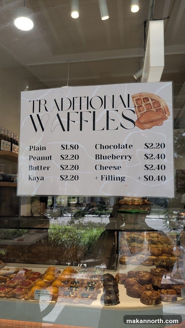 Traditional Waffles Menu