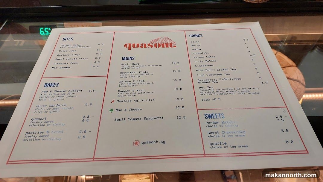 Quasont Menu