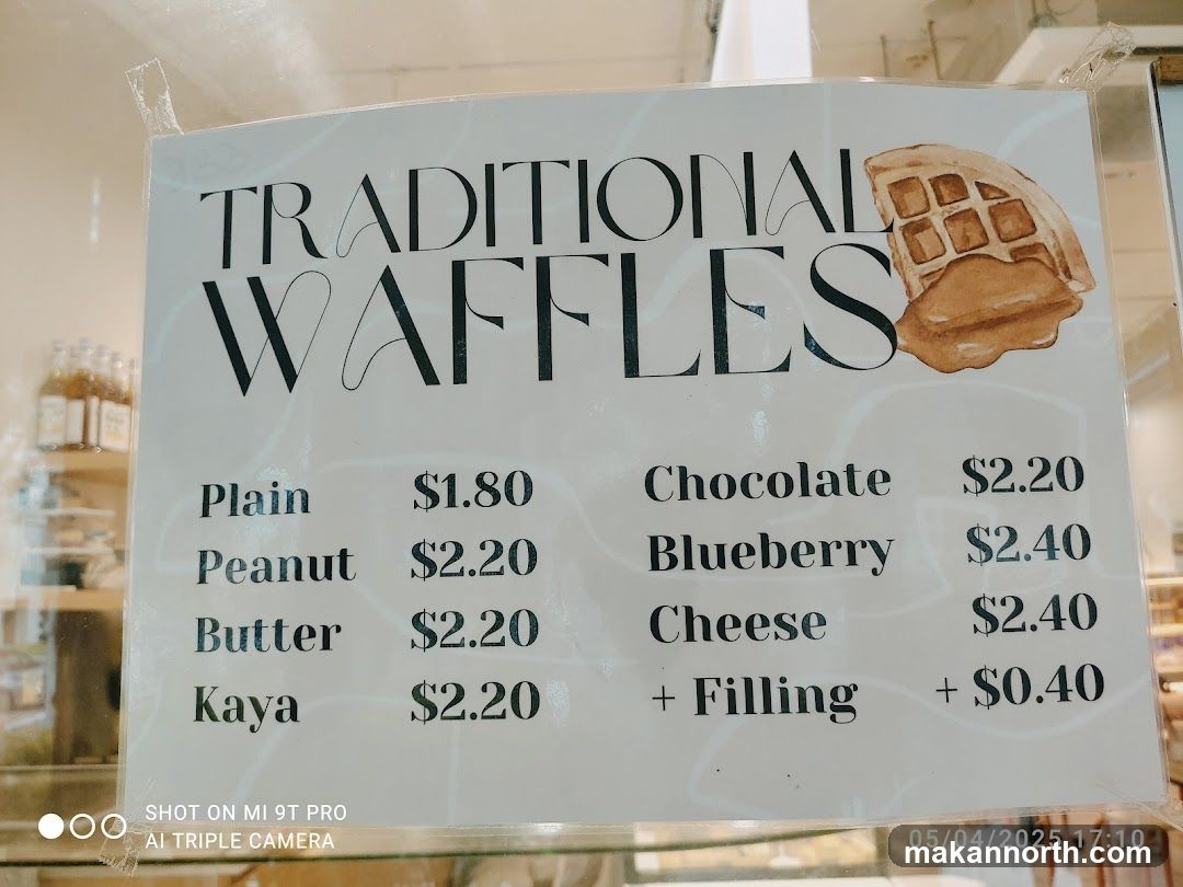 Traditional Waffles Menu