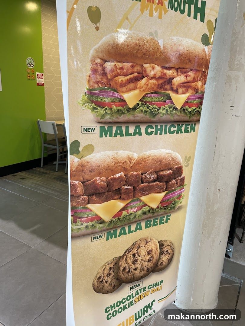 Subway Mala Chicken and Mala Beef Sandwiches
