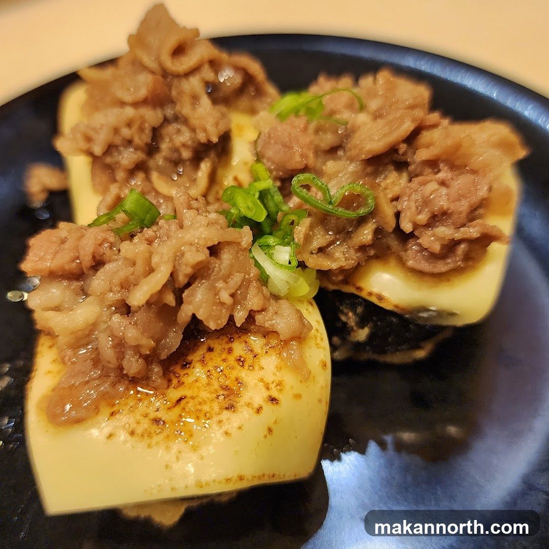 Tofu with Beef and Scallions