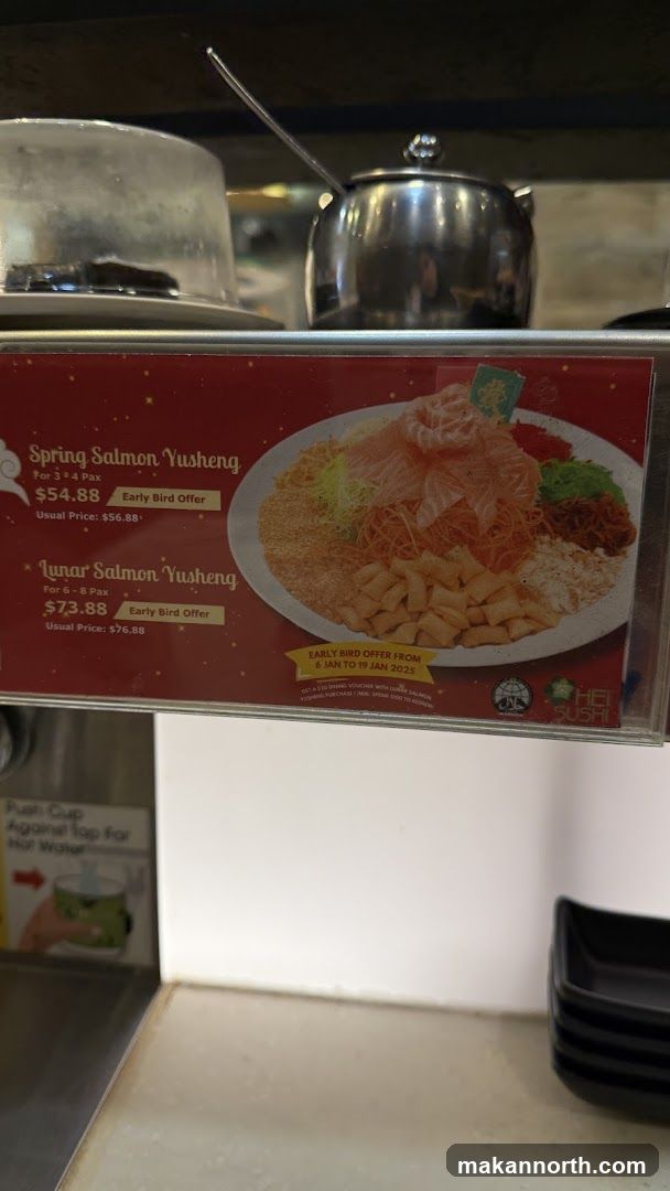 Salmon Yusheng Menu