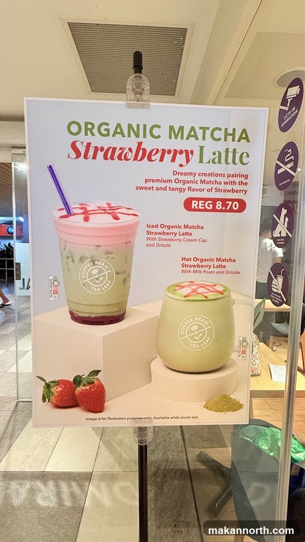 Organic Matcha Strawberry Latte Promotion