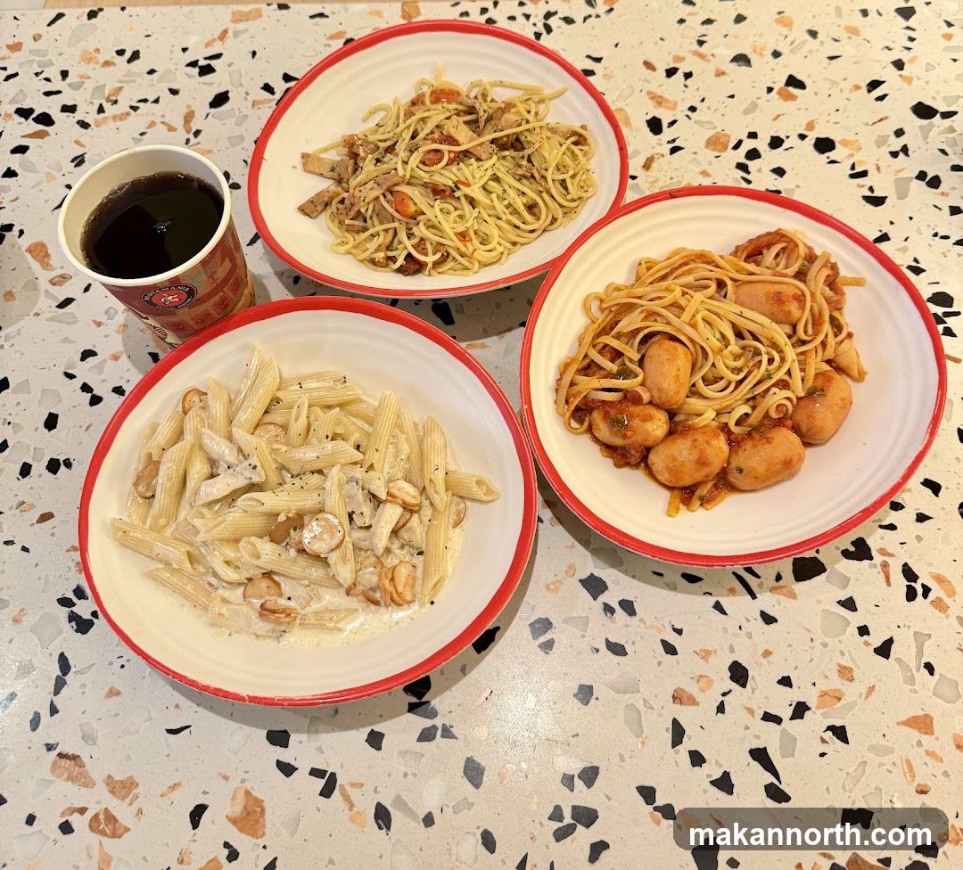 Pasta Dishes and Drink
