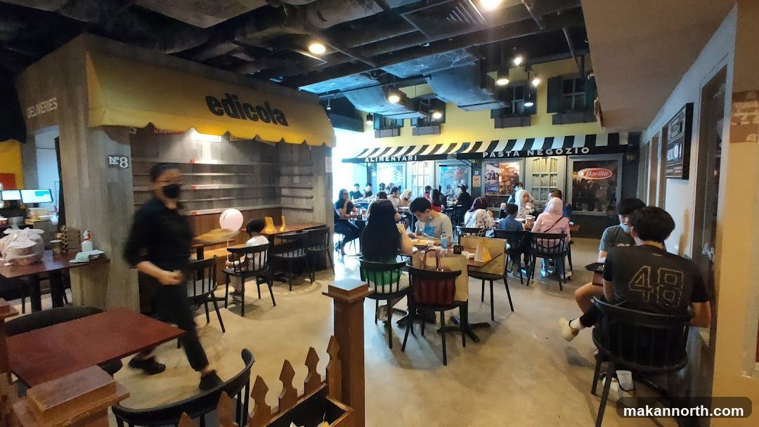 Restaurant Interior with Diners