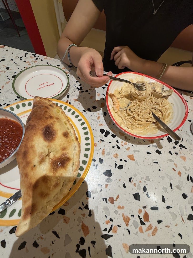 Calzone and Pasta