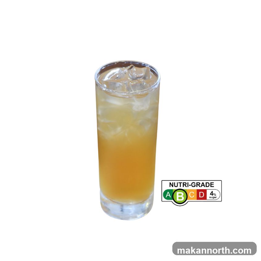 Iced Beverage with Nutri-Grade Label
