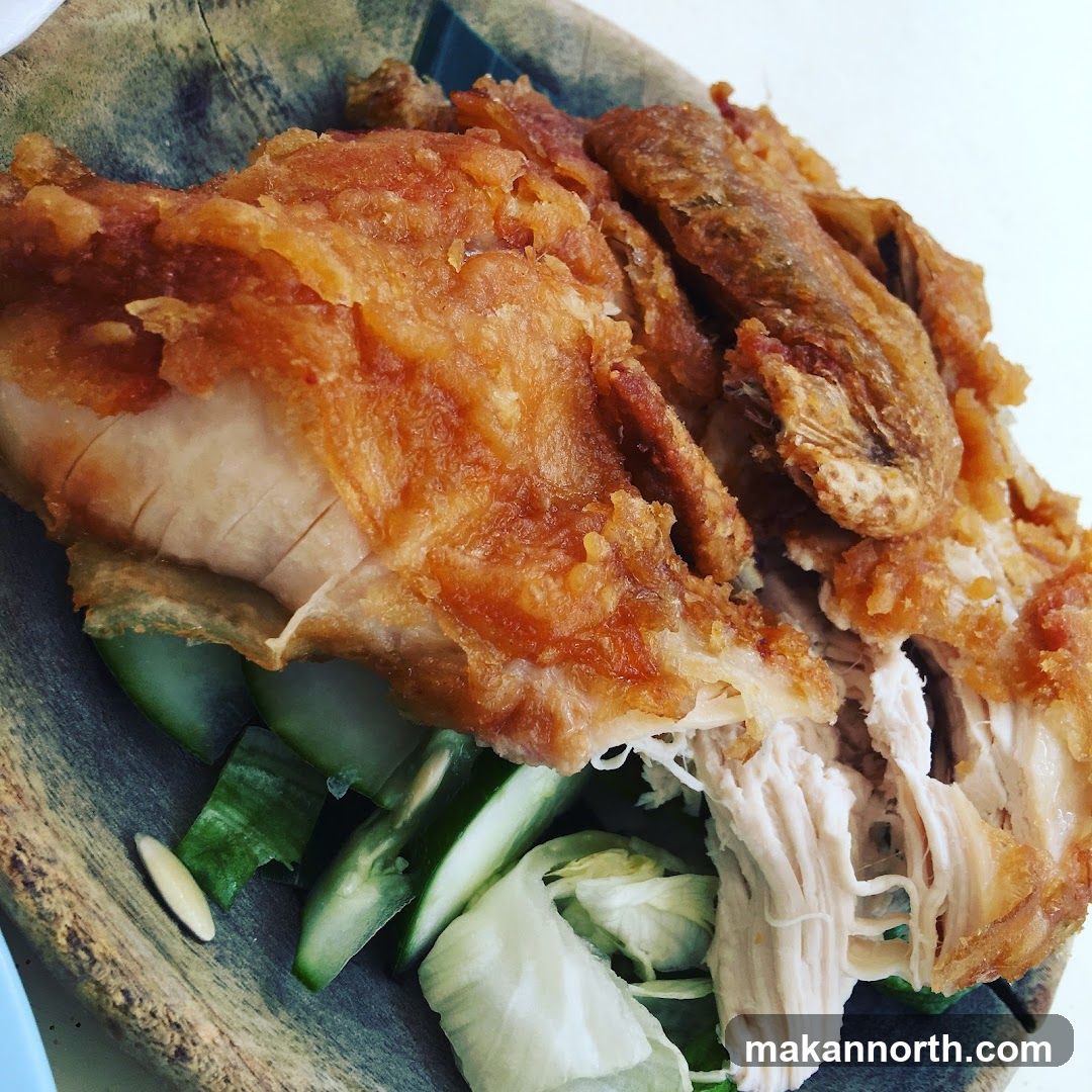 Fried Chicken with Salad