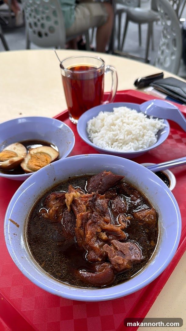 Braised Pork Belly with Rice and Eggs