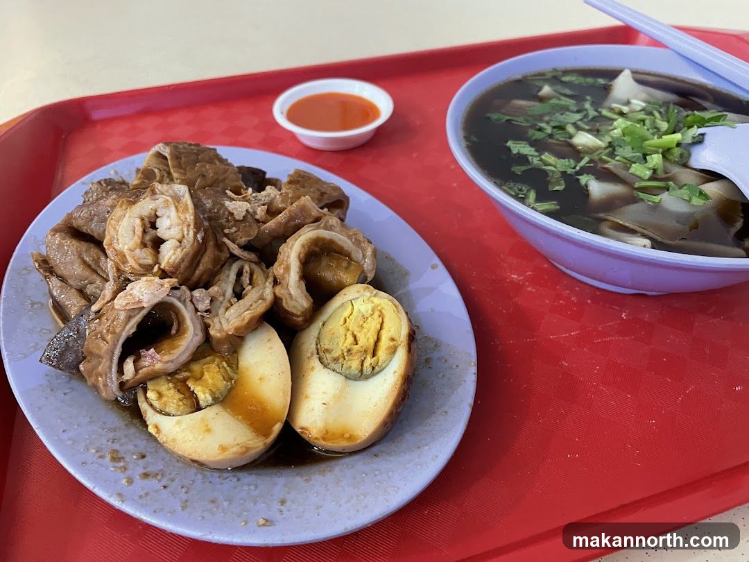 Braised Intestines and Eggs with Soup