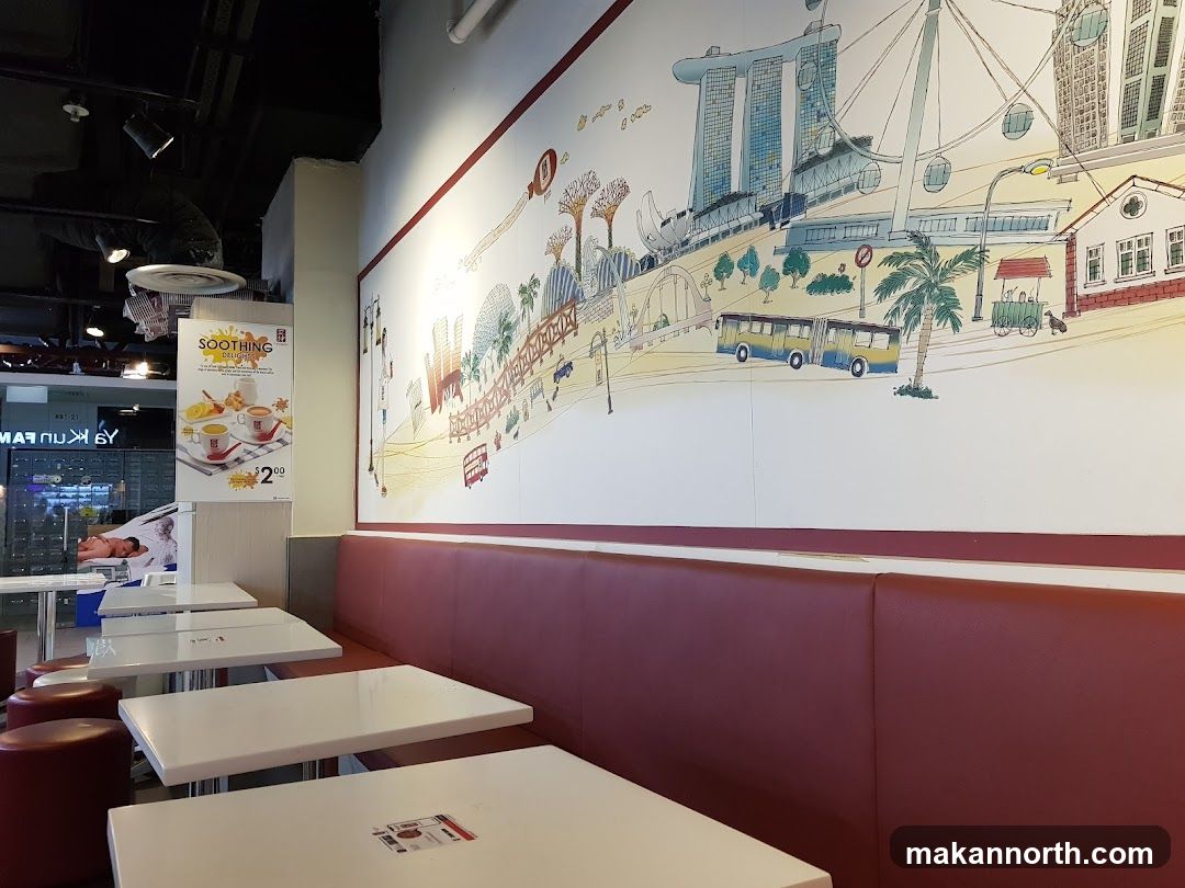 Restaurant Interior with Mural