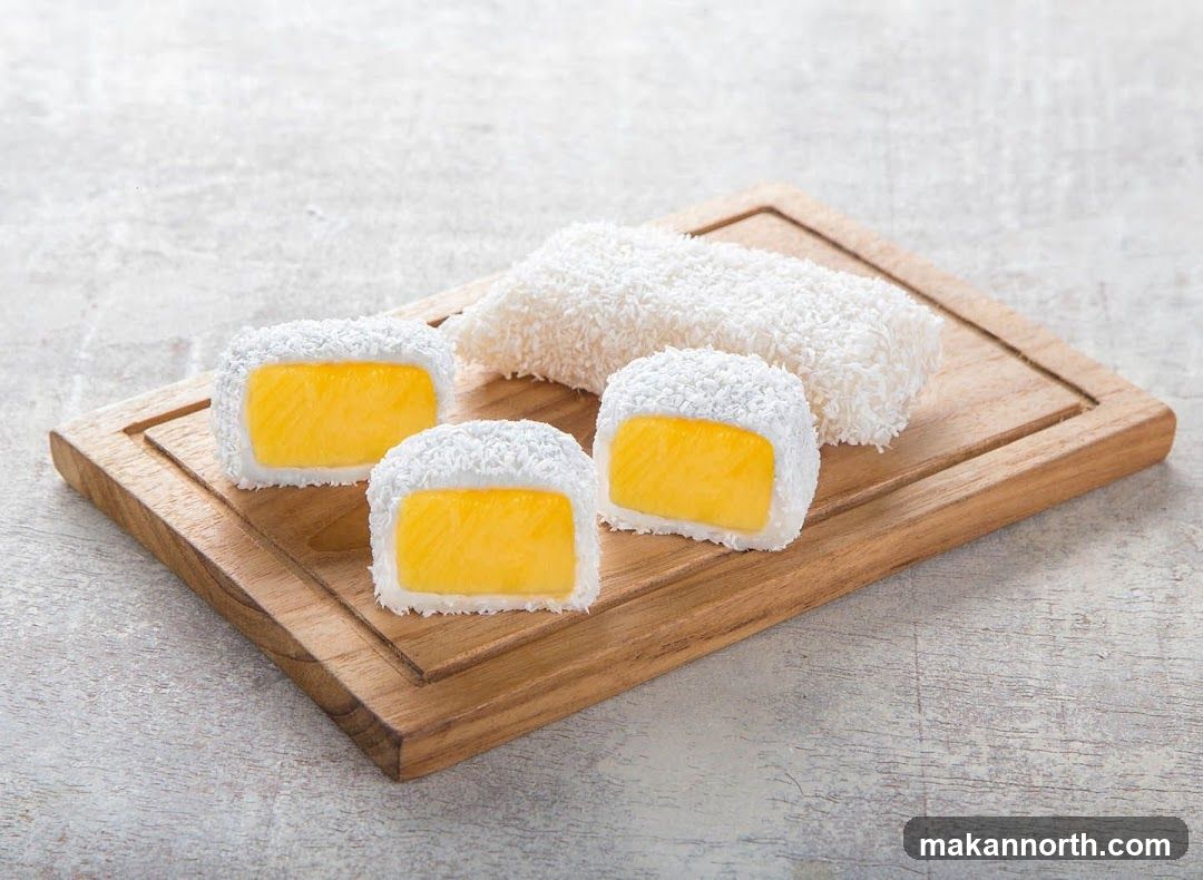 Coconut-dusted Mango Mochi
