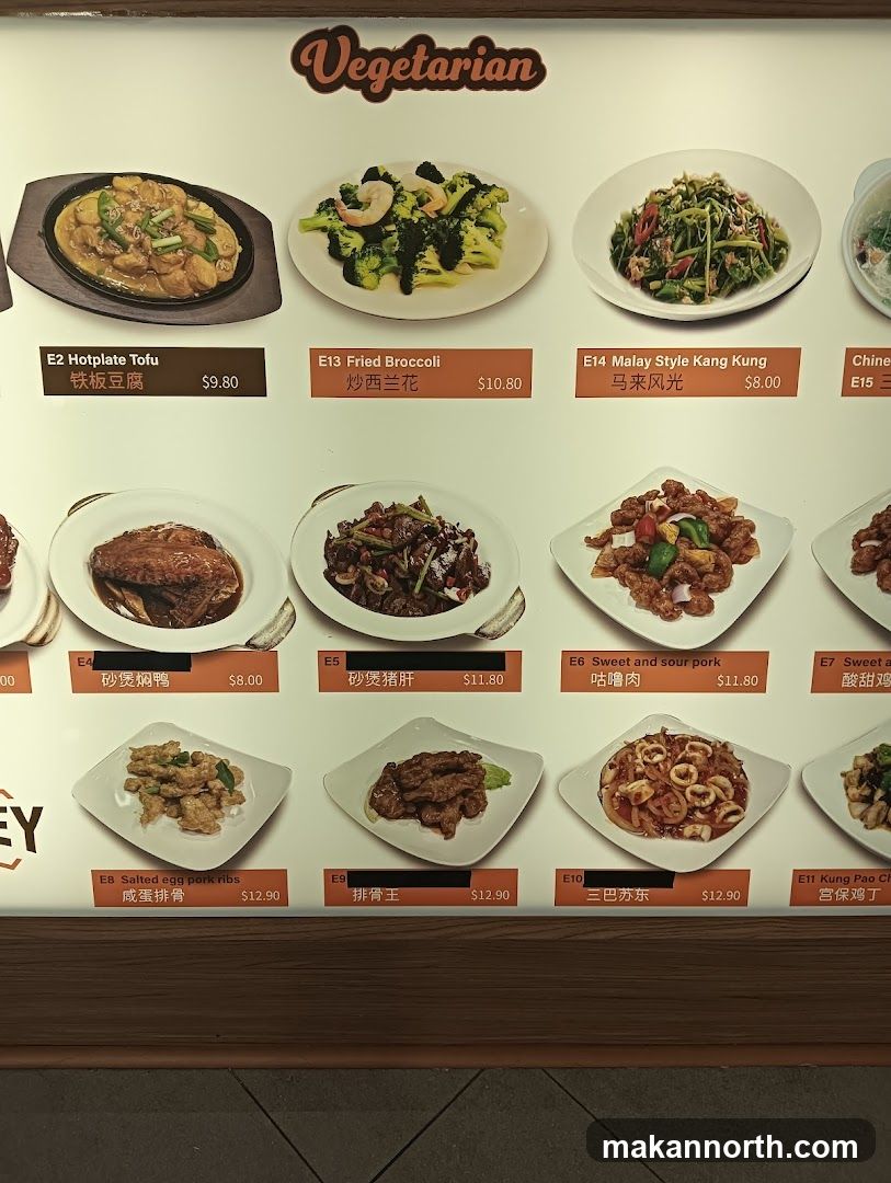 Vegetarian Menu