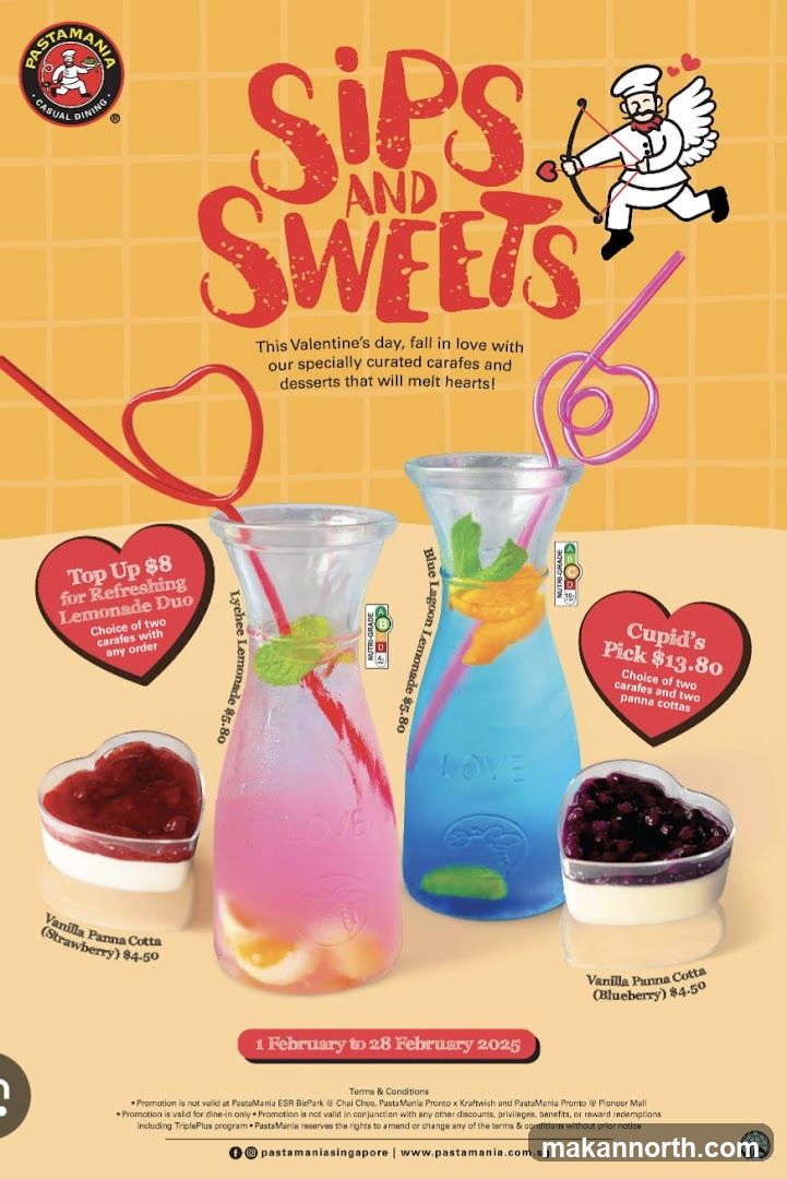 Sips and Sweets Valentine's Day Promotion