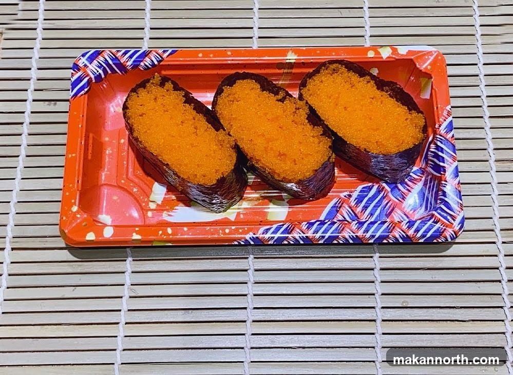 Sushi with Orange Roe