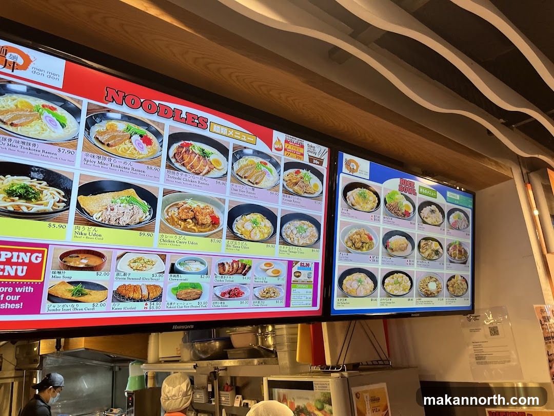 Noodles and Rice Bowls Menu