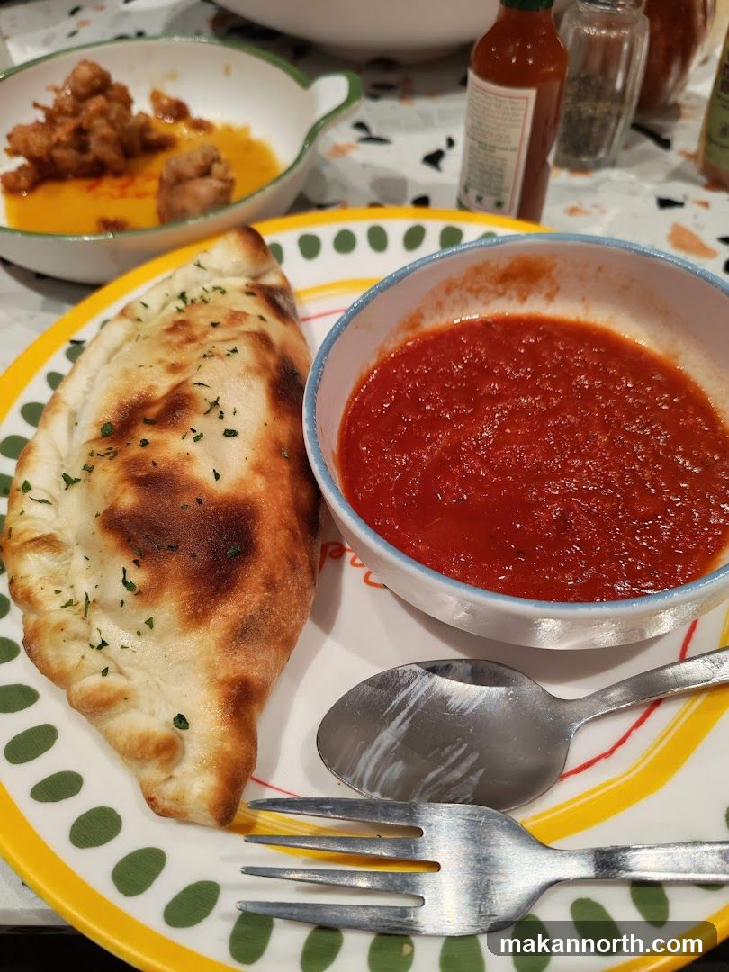 Calzone with Marinara Sauce