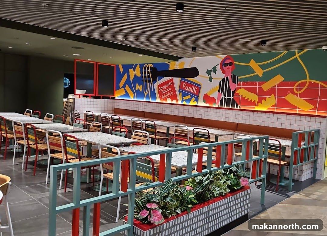 Restaurant Interior with Colorful Decor