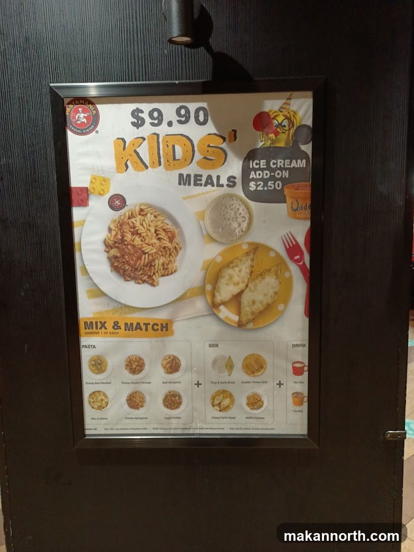 Kids Meals Menu