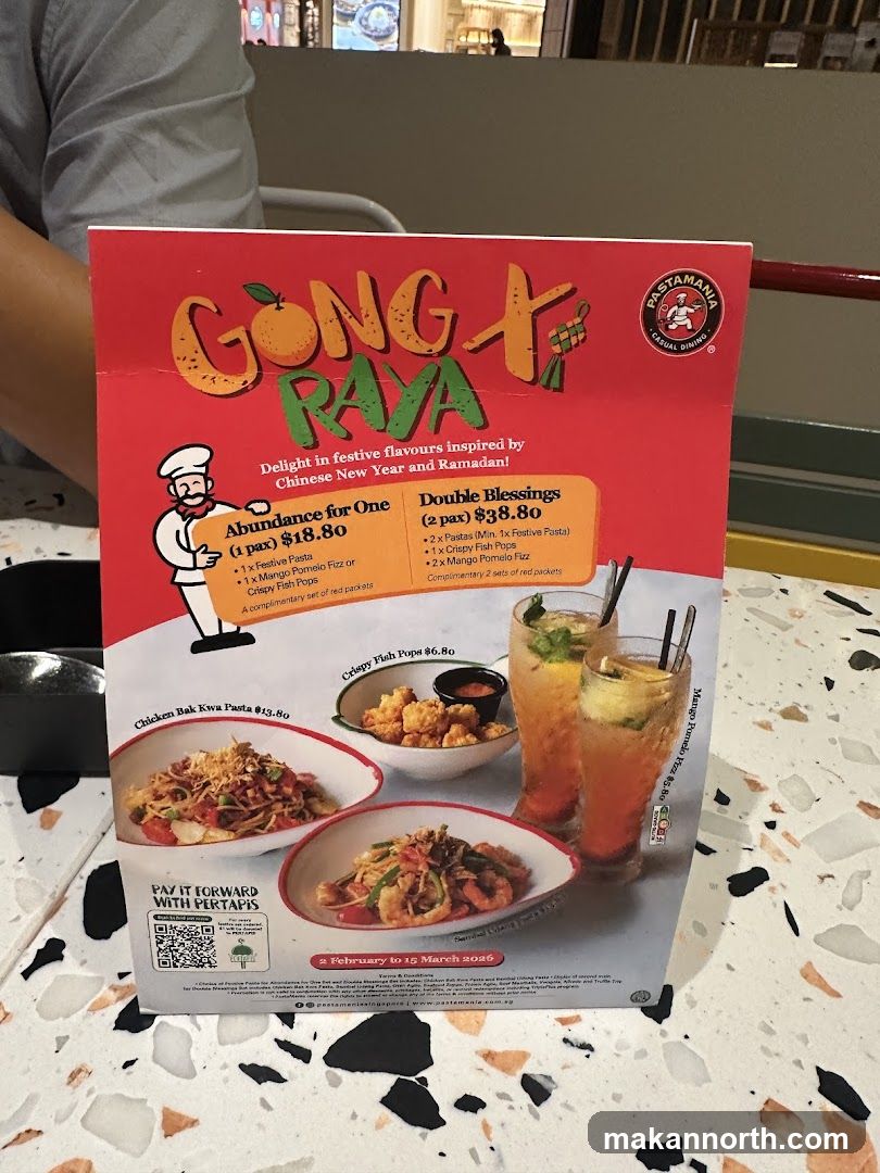 Gong Xi Raya Menu