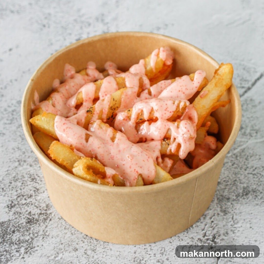 Fries with sauce