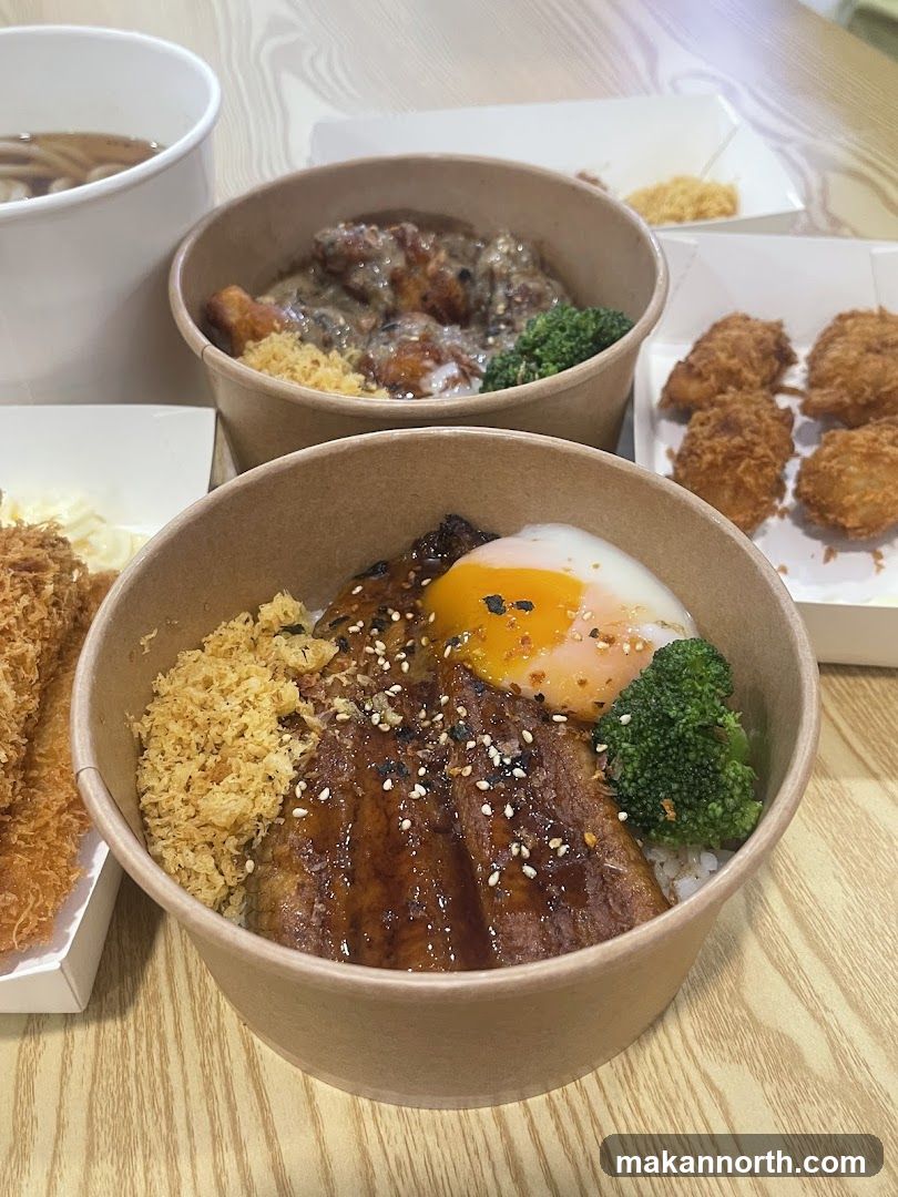 Japanese Rice Bowls and Fried Food