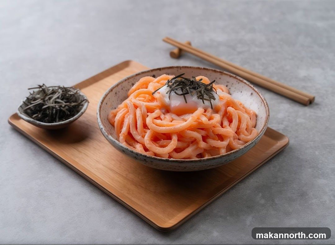 Salmon Udon with Egg