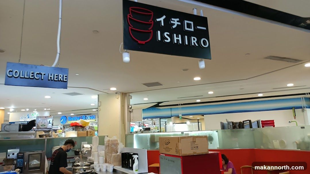 Food stall with signage