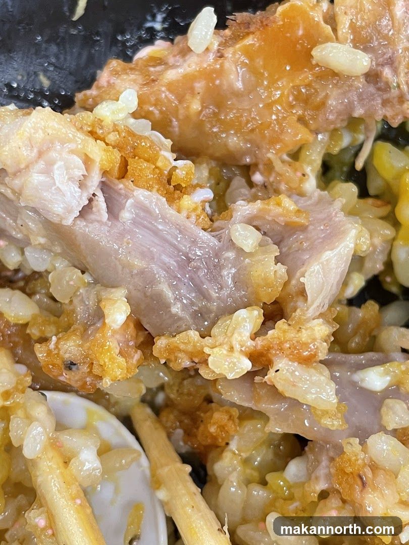 Close-up of Chicken and Rice Dish