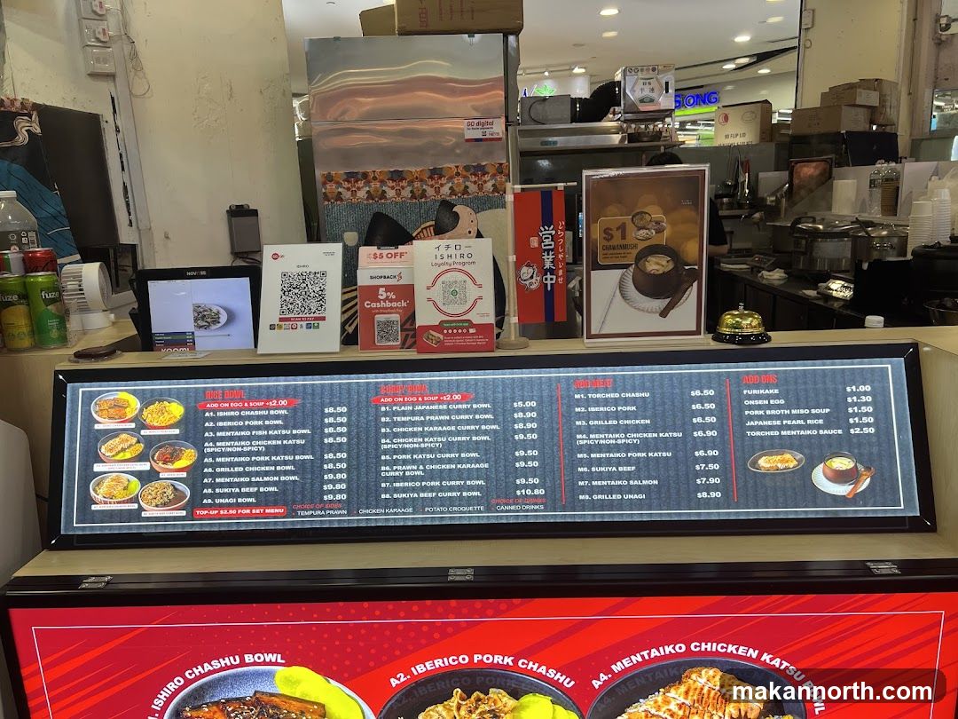ISHIRO Menu