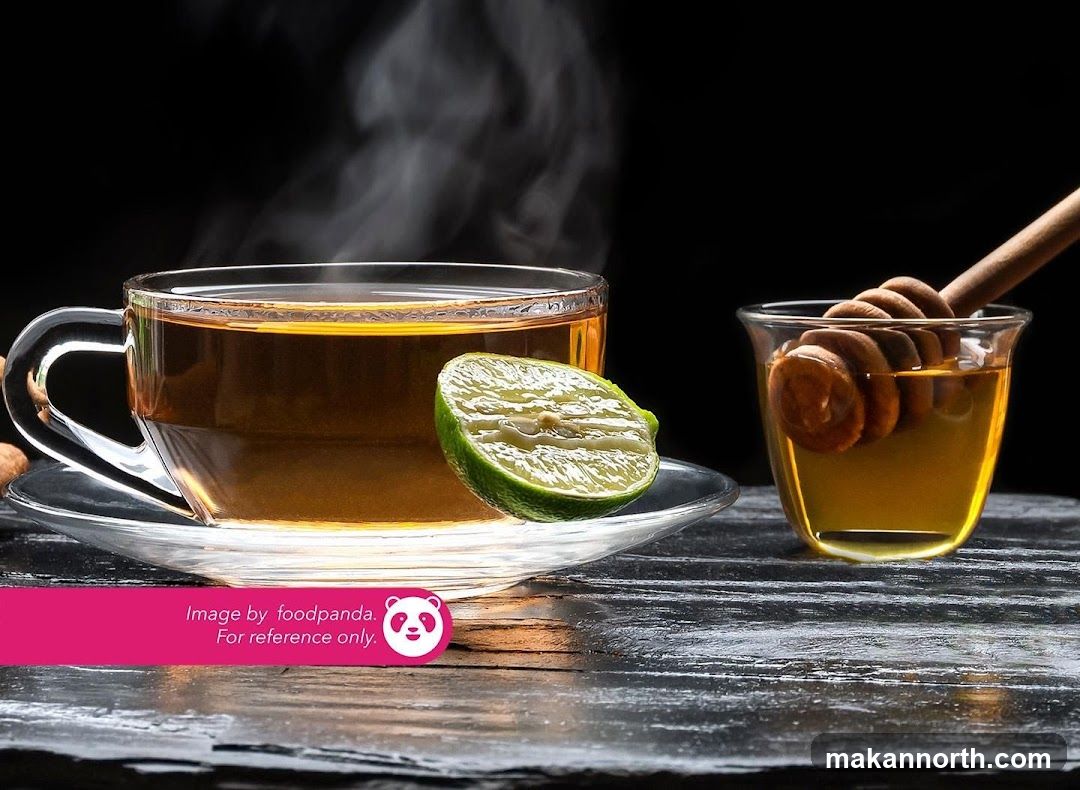 Hot Tea with Lime and Honey