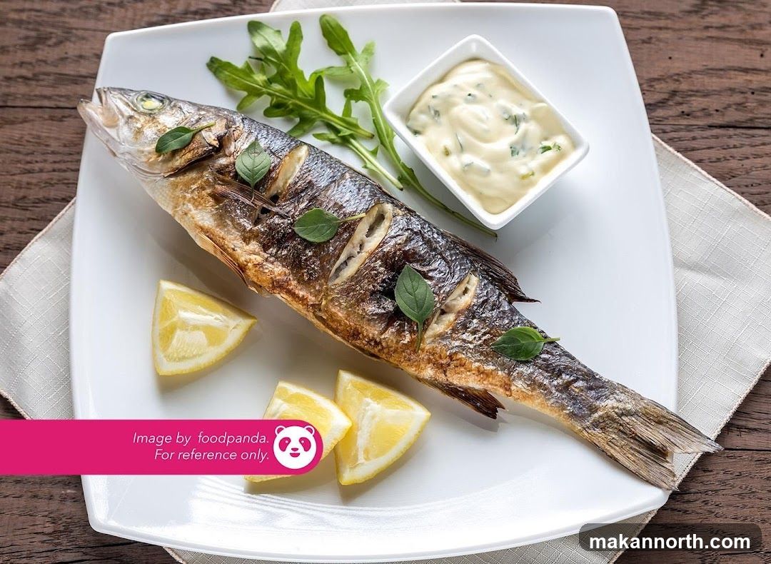 Whole Roasted Fish with Lemon and Sauce