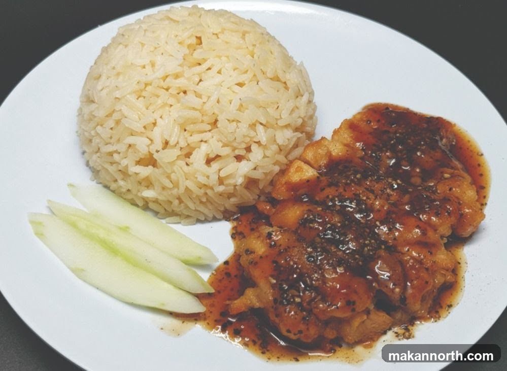 Chicken with Rice and Cucumber