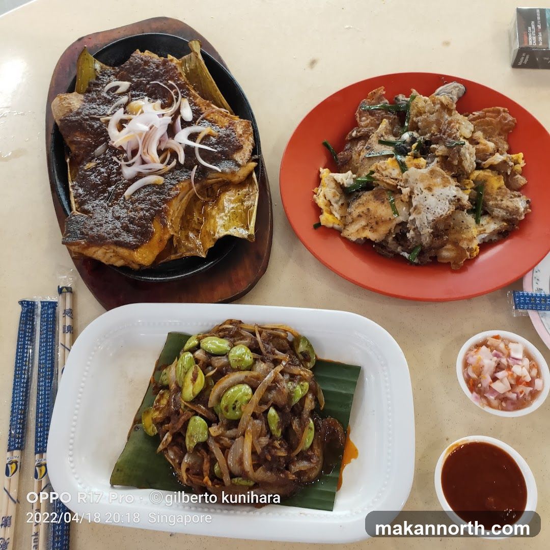 Three Dishes and Condiments
