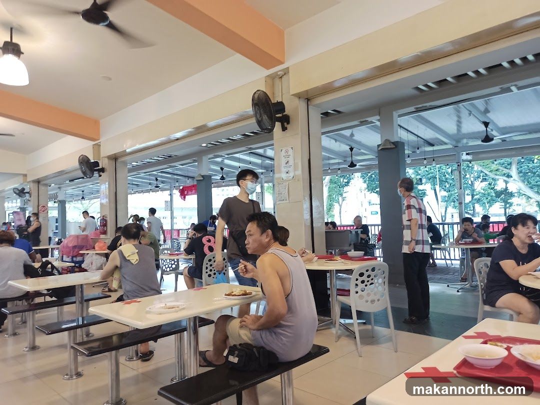 Food court with diners
