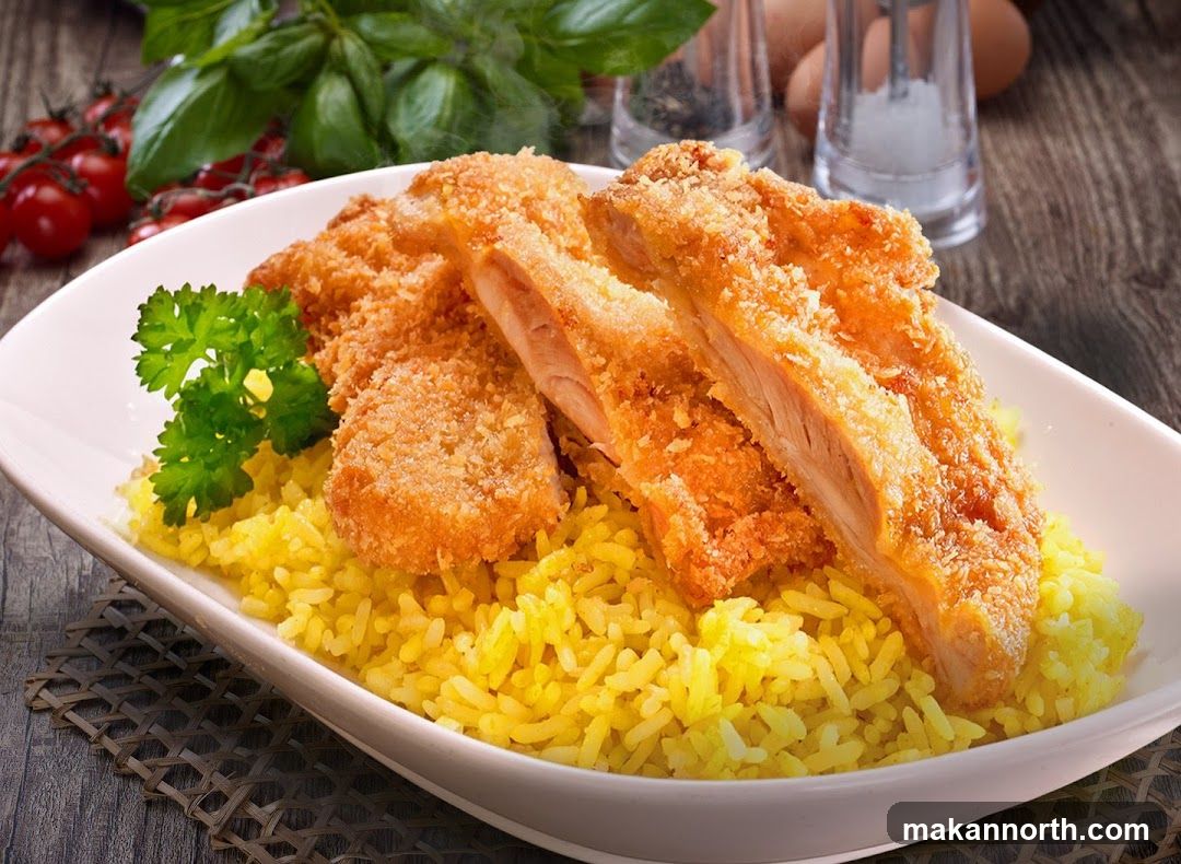 Crispy Chicken with Rice