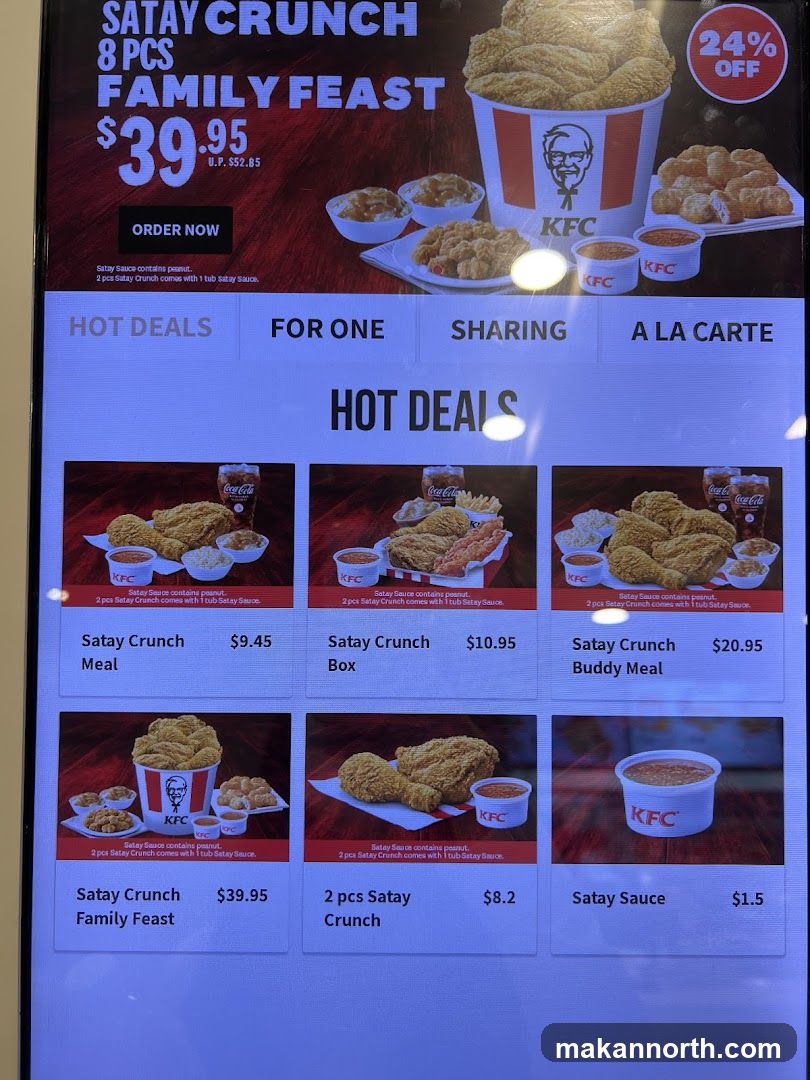 KFC Menu