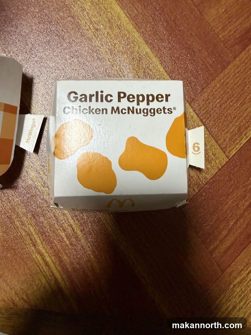 Garlic Pepper Chicken McNuggets Box